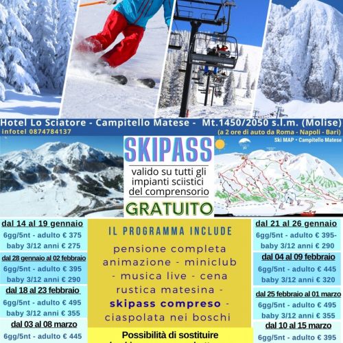 Settimana Bianca Asiago Vacanza sulla Neve 2022 da € 390